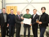 Übergabe KMU-Förderbescheid an traceless in Buchholz (ISI-Zentrum für Gründung, Business und Innovation). Foto: Landkreis Harburg